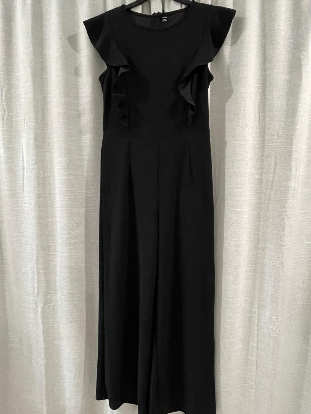 SHEIN Black Ruffle Jumpsuit